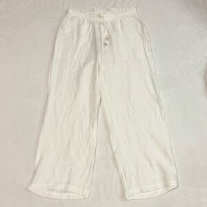 Women's Wide Leg White Pants